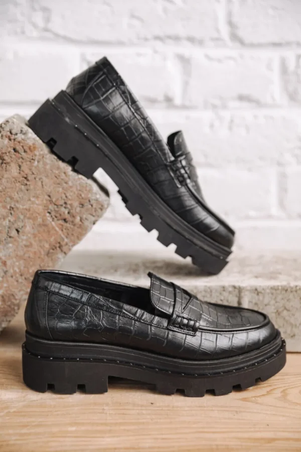 Freeman T. Porter Chaussures*Mokka Croco